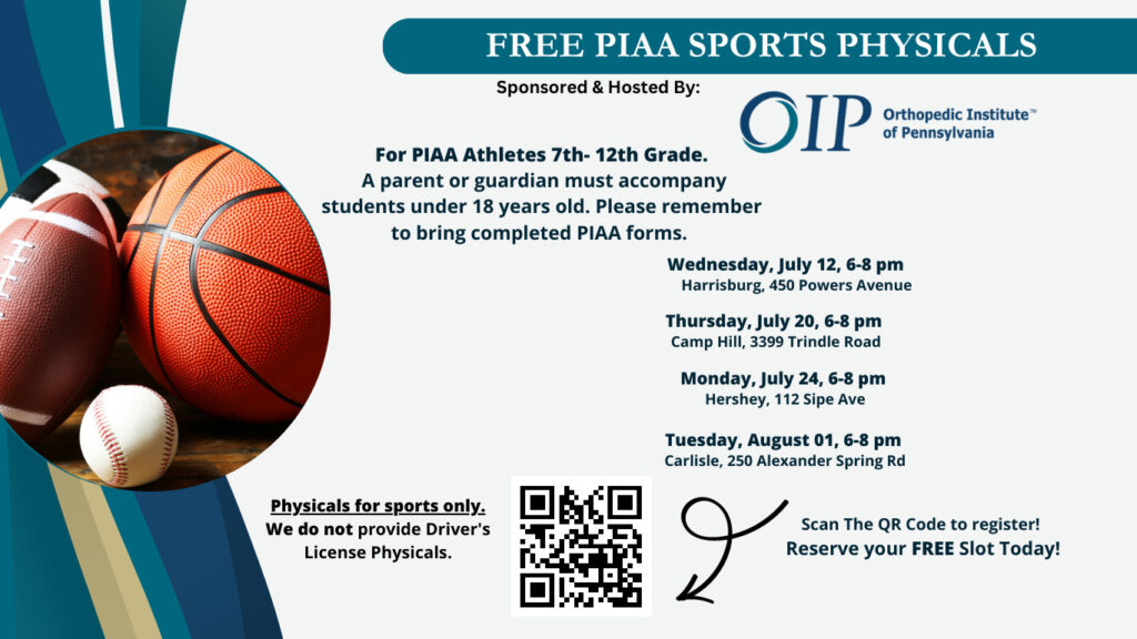 2023 Free PIAA Sports Physicals from OIP!
